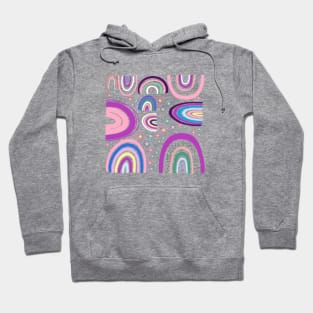 rainbow print pattern Hoodie